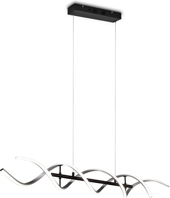 Trio LED Pendelleuchte Sequence in Aluminium gebürstet und Schwarz Matt dimmbar - Bild 1