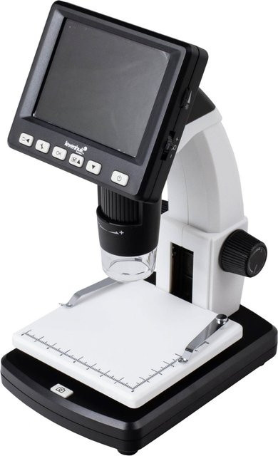 Levenhuk DTX 500 LCD Digitales Mikroskop in Schwarz/Weiß mit USB-C und HDMI - Bild 1