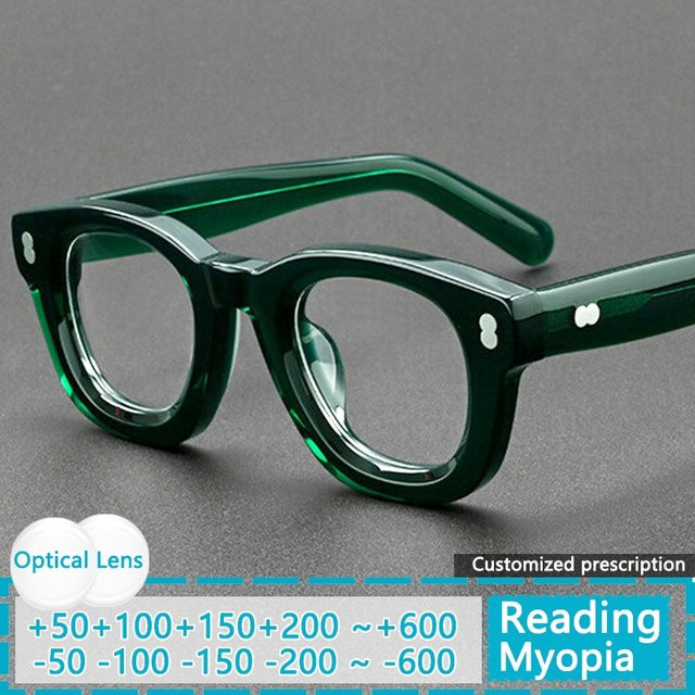 Acetat-Brillenfassung, Vollrand, Unisex, braun - Bild 1