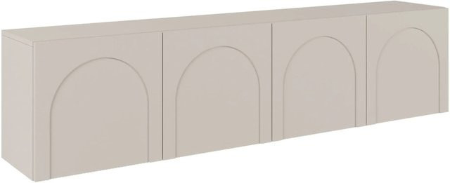 Selsey TV-Lowboard Arkadia Viertürig in Kaschmir mit gefrästen Fronten, Breite: 200 cm - Bild 1