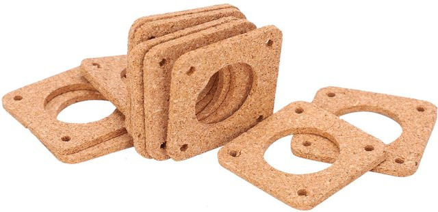 20 Stück TOMTOP Schwingungsdämpfer für 42 Schrittmotoren, Korkmotor Dichtung und Dämpfungspads für FDM 3D-Drucker, braun - Bild 1