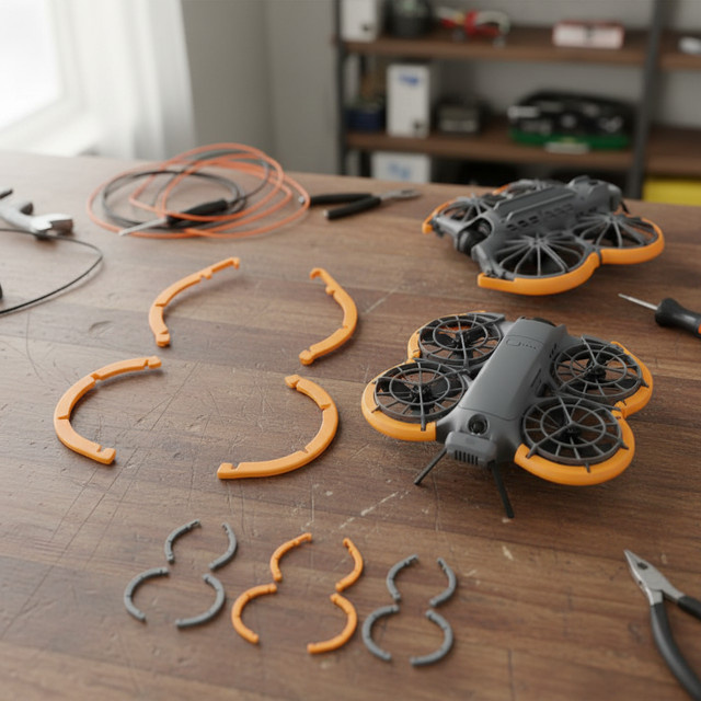 Propellerschutz für DJI NEO 2 Antikollisionsschutz und Anti-Drop-Schutzring als Drohnenzubehör - Bild 1