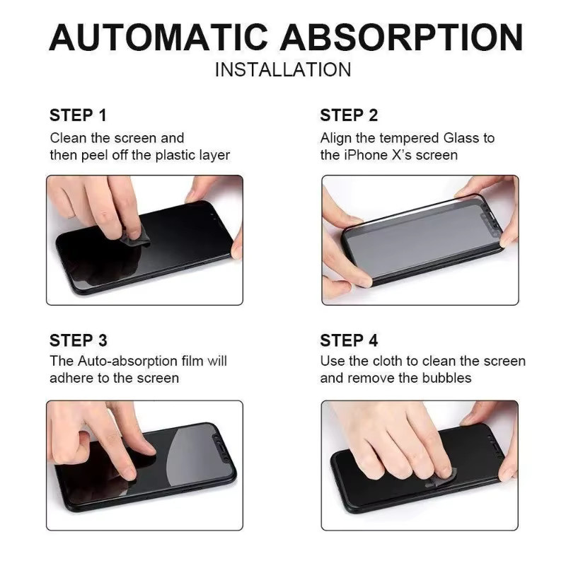 3er Pack Anti-Spy Displayschutzfolie aus gehärtetem Glas für Apple iPhone 17 16 15 14 Pro Max 16e Air 17 Pro 14 15 16 Plus 13 12 Pro Mini - Bild 6