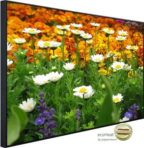 papermoon EcoHeat Infrarotheizung Blumenwiese mit App-Steuerung und Überhitzungsschutz, bunt, Matt-Effekt - Bild 1