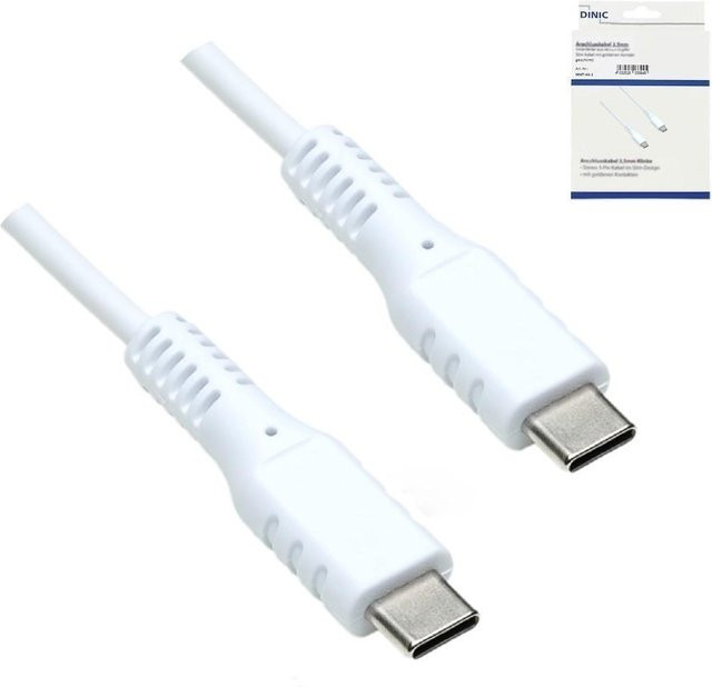 DINIC USB-C Ladekabel in Weiß, Länge: 1,5 m - Bild 1