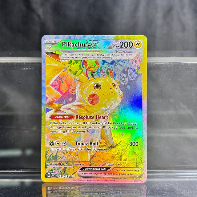 PTCG Proxy Cards Surging Sparks Holographic Game Trading Collection Cards Pikachu Latias Hydreigon EX Einzelne PKM-Folienkarten - Bild 1