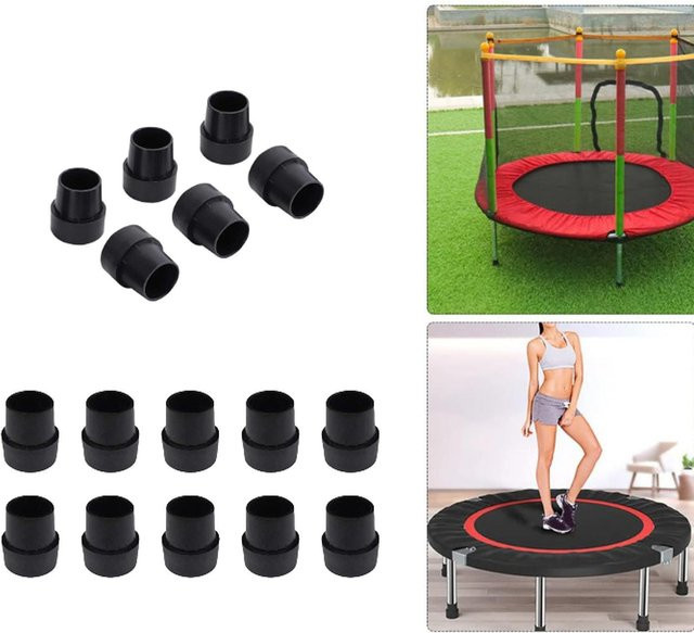 Tooyful Trampolin-Beinpolster in Schwarz, rutschfeste Beinspitzen und Bodenschutz als Ersatz für Rohrabdeckungen und Sprungbett - Bild 1