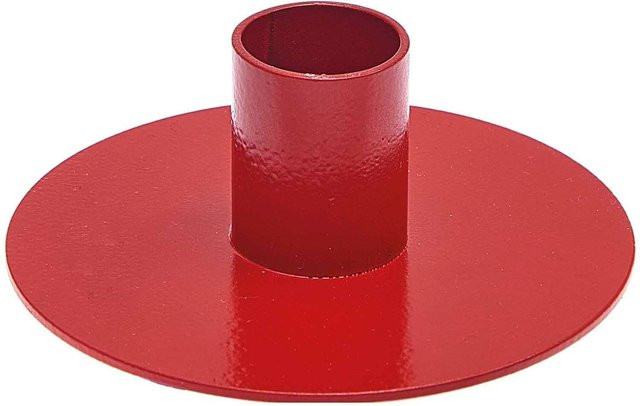 Rico Design Kerzenständer aus Metall in Rot für Stabkerzen und Spiralkerzen, Durchmesser: 3,3 cm - Bild 1