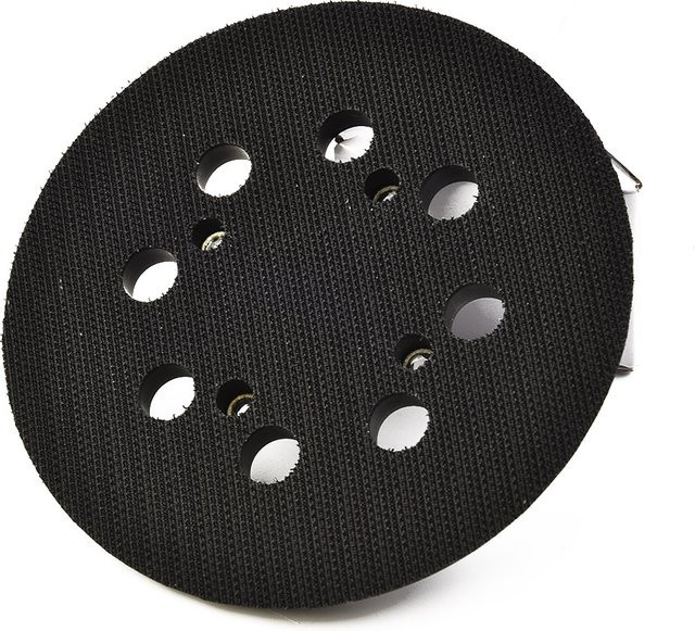 DeWalt 8-Loch-Haken-Schleifpad Stützteller in Schwarz für Exzenterschleifer DWE6423 DWE6421 DCW210B, Durchmesser: 125 mm - Bild 1
