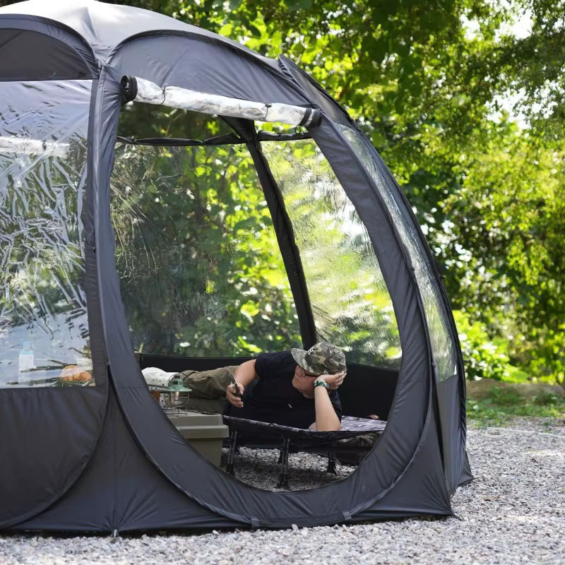 MDNG Multifunktionales Campingzelt transparent, regenfest und sonnenbeständig mit automatischer Öffnung - Bild 3