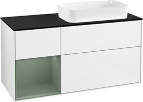 V&B Waschtischunterschrank Finion in Weiß lackiert, Breite: 120 cm, Tiefe: 60 cm - Bild 1