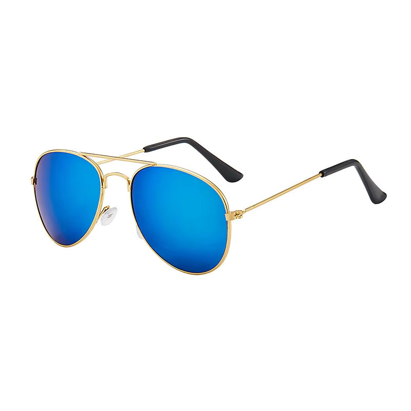 Aviator Sonnenbrille für Kinder, Metall, Vollrand, Gold - Bild 2