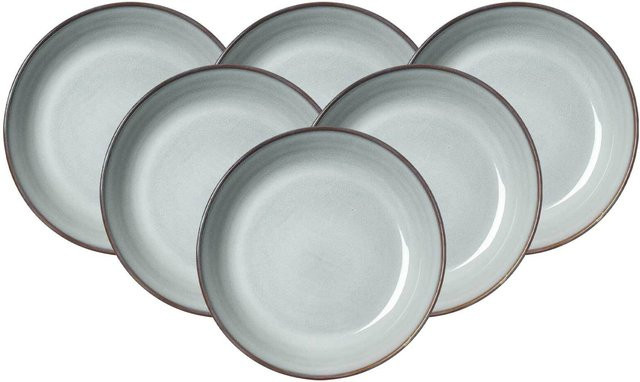 Ritzenhoff & Breker Suppenteller Alicante aus Keramik, Weiß, 6er Set, Durchmesser: 21 cm - Bild 1