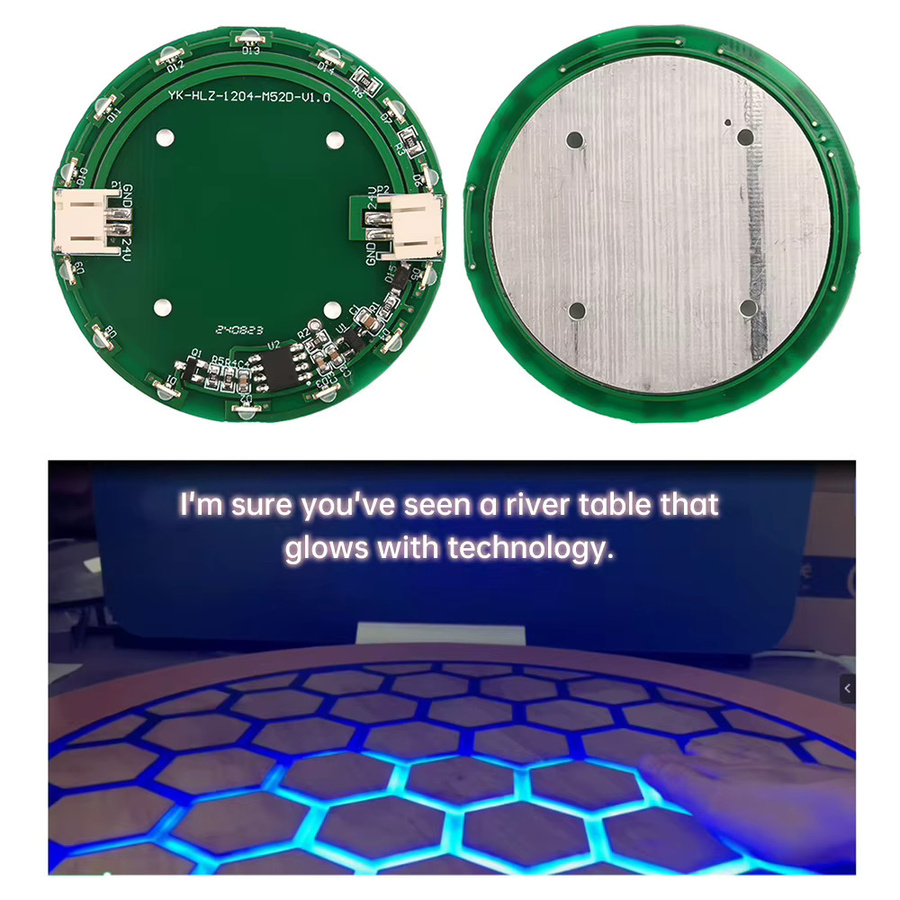 diymore Smart River Touch Tisch Sensor LED Licht Modul mit RGB-Spule, DC 24V, Grün - Bild 3