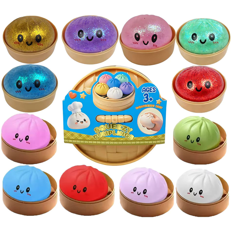 Bandai Buntes Glitzer-Dumpling-Squishy-Spielzeug, ab 3 Jahre - Bild 3