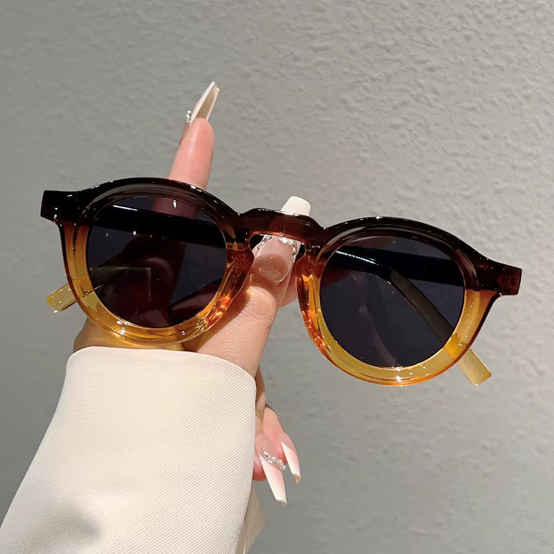 KAMMPT Sonnenbrille Runde, Vollrand, Kunststoff, braun, Damen - Bild 1