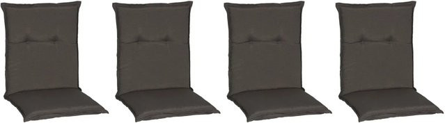 Beo Sitzauflage Trier für Niedriglehner 4er-Set Dunkelgrau B/T/H: 118 x 46 x 8 cm - Bild 4