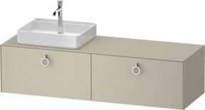 Duravit Waschtischunterschrank White Tulip in White, B: 160 cm, T: 55 cm, H: 40,8 cm - Bild 1