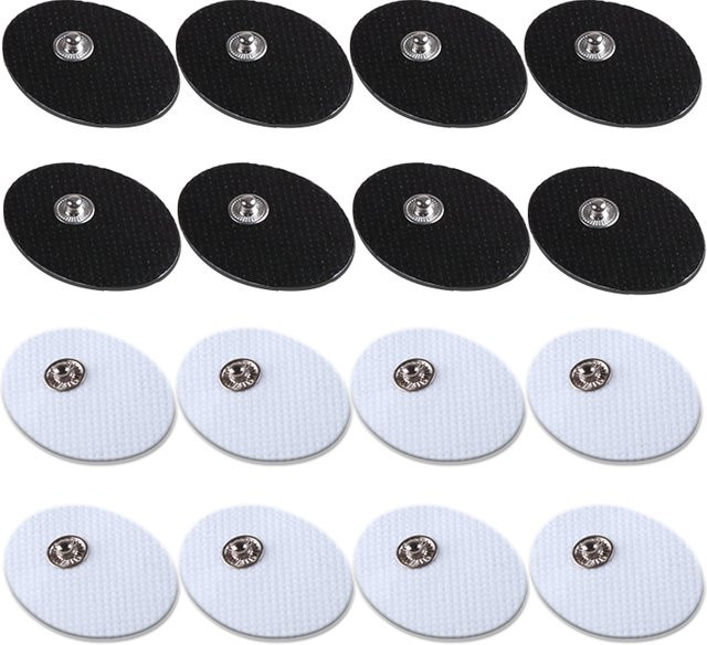 Yinhang Mini Button TENS Elektroden Pads Weiß, 3 x 4 cm, Leitfähiges Gel für Massage und Akupunktur zur Schmerzlinderung - Bild 1