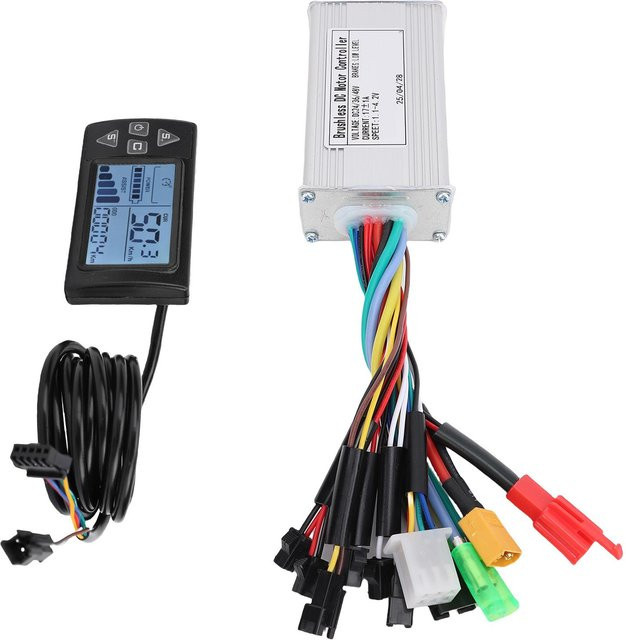 Igeteck Fahrrad Controller Display Kit 17A mit 3-Modus Sinuswellen-Bürstenlosem Motorcontroller und LCD-Display-Panel in Weiß - Bild 1