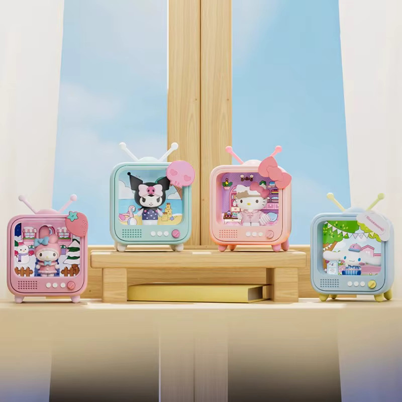 Sanrio Leuchtendes Nachtlicht mit Kuromi, Cinnamoroll und Hello Kitty als Desktop-Ornament für Mädchen, Multicolor - Bild 2