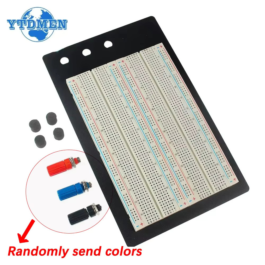 YTDMEN Breadboard Jumper Wire Dupont Line Kit MB102 ZY-204 mit 400 Tie Points für lötfreie PCB DIY Mini Test Protoboard Kits in Mehrfarbig - Bild 2