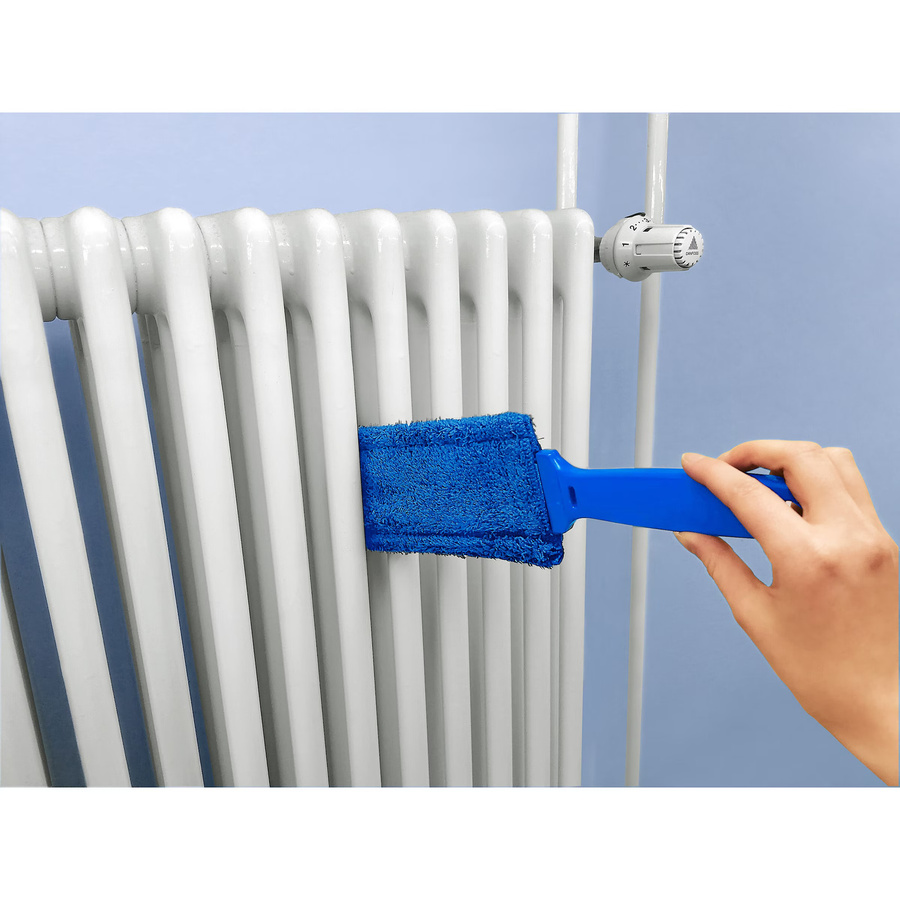 GENIALO Heizungs-Reinigungsset, 3-teilig, Blau, mit nachfüllbarem Mikrofaser-Bürstenkopf - Bild 2
