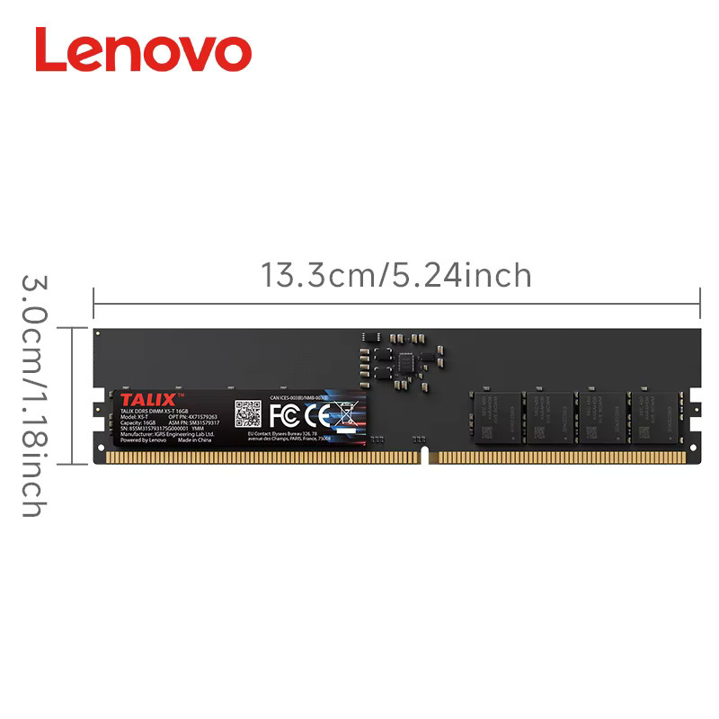 Lenovo TALIX DDR5 RAM 32 GB 5600 MHz UDIMM Desktop-Speicher Schwarz - Bild 4