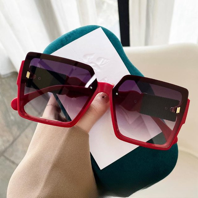 Dote Sonnenbrille, quadratisch, Vollrand, Kunststoff, grau, Damen - Bild 1