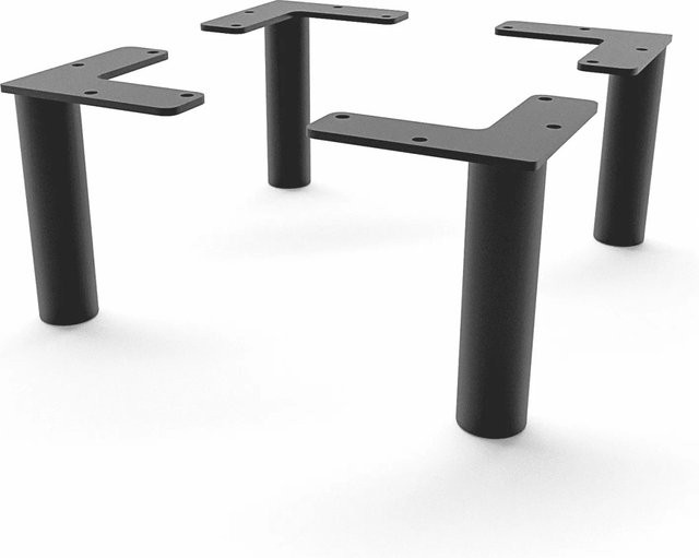HEVVA Möbelfüße LINZ Schwarz matt 4er Set Höhe: 10 cm - Bild 1