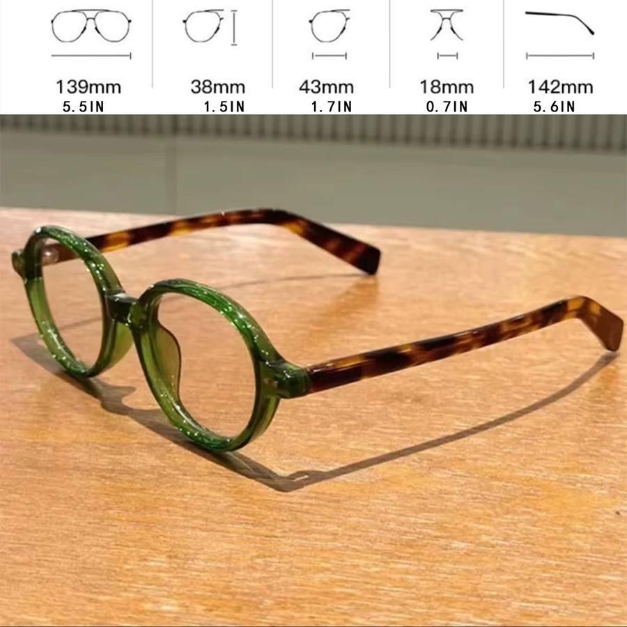 Nerdy Korrektionsbrille, oval, Vollrand, Schildpatt - Bild 4