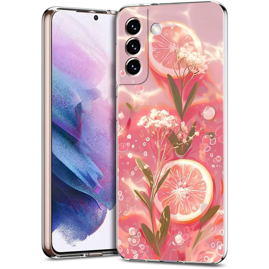 Samsung Handyhülle Sommerfrucht Zitrone Kirsche Transparent für Galaxy S25 S24 S23 S22 S21 S20 Ultra FE Plus 5G - Bild 2