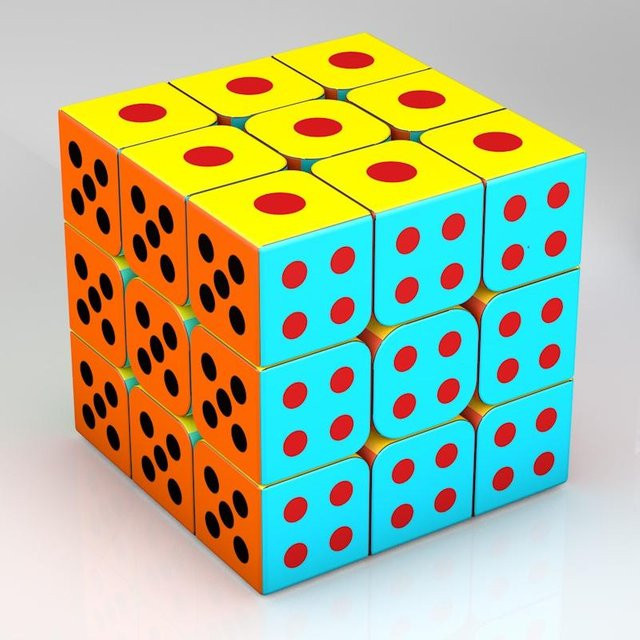 Binchi Keji Travel 3x3 Magic Puzzle Cube, Geschicklichkeit, ab 12 Jahre - Bild 1