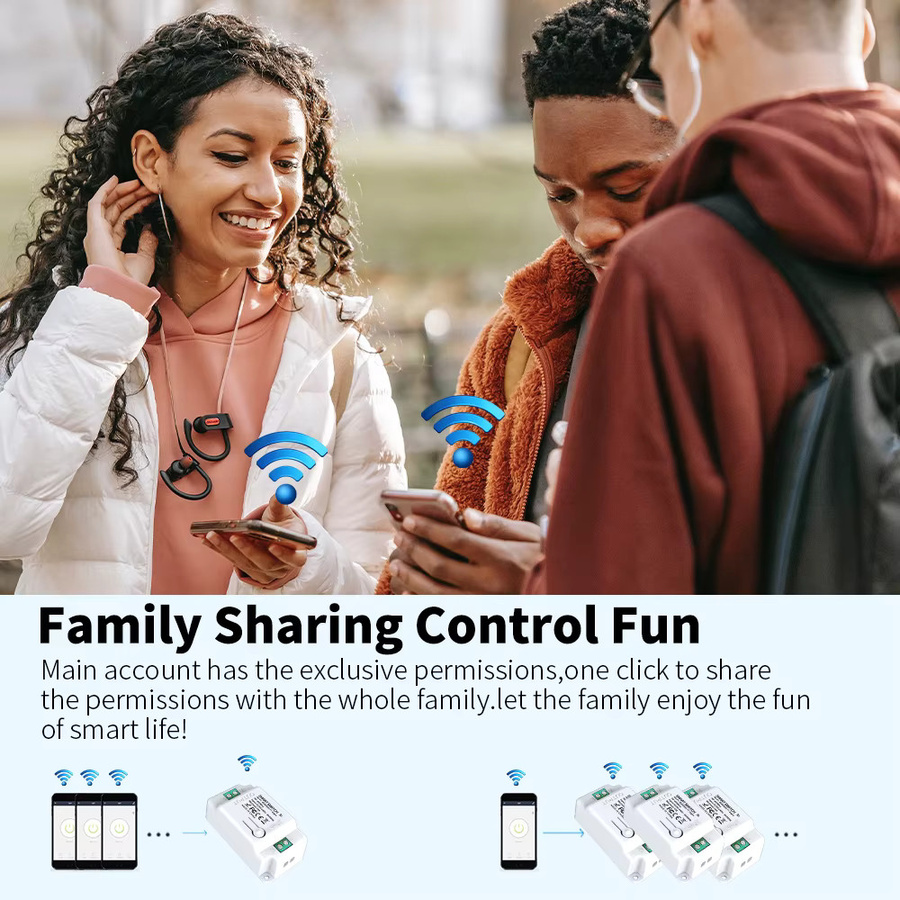 Tuya Smart WLAN Switch mit RF 433MHz Fernbedienung in Weiß, kompatibel mit Smart Life App, Amazon Alexa und Google Assistant - Bild 4