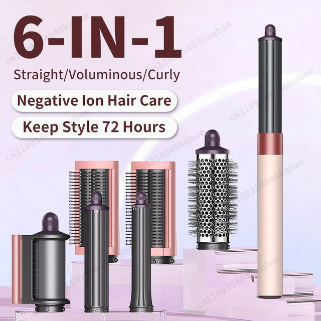 Sencicimen 6-in-1 Multi-Haarstyler mit negativen Ionen, Blau - Bild 1
