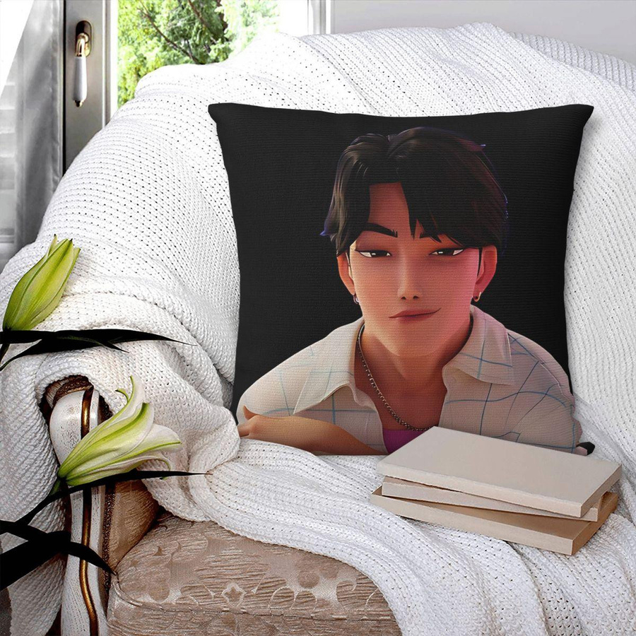 JINU Saja Boys Kpop Dämonenjäger Kissenbezug aus Polyester, quadratisch, Multicolour, B/B/H: 45 x 45 cm - Bild 2