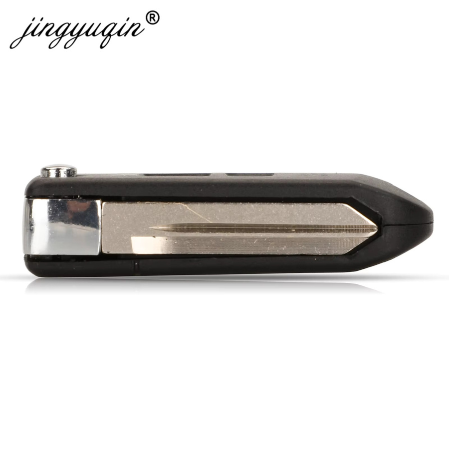 Jingyuqin Modifiziertes Flip-Fernbedienung Autoschlüsselgehäuse für Ford Edge Explorer Escape Expedition Focus und Lincoln Mercury Navigator in Schwarz - Bild 3