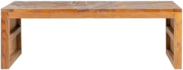 vidaXL TV-Schrank aus Massivholz Teak in Braun im industriellen Stil B: 110 cm, T: 60 cm, H: 38 cm - Bild 1
