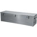 Alutec Riffelblechbox aus Aluminium mit Gasdruckdämpfer, Farbe Silber, B/T/H: 189,6 x 52,5 x 52,0 cm - Bild 2