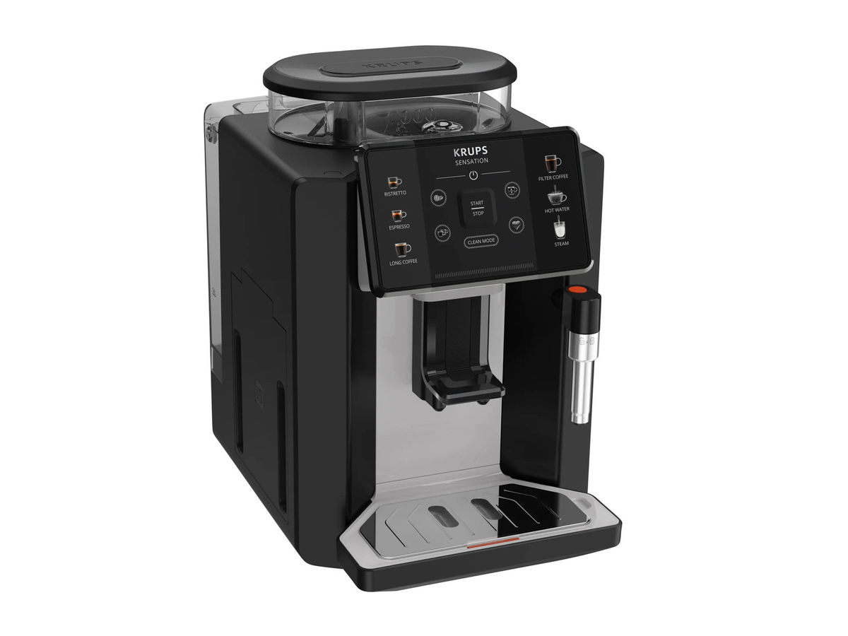 Krups Kaffeevollautomat Sensation EA910A mit Milchdüse in Schwarz - Bild 2
