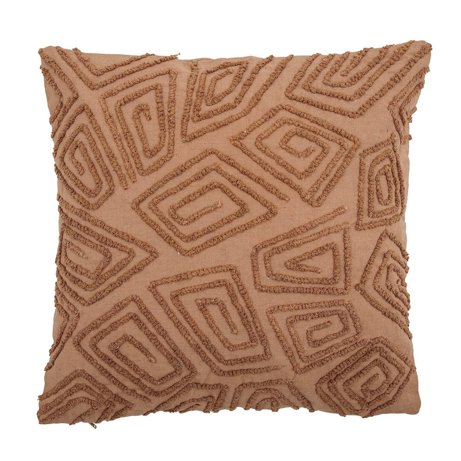 Bloomingville Zierkissen Watton aus Baumwolle in Braun, B/T/H: 45 x 45 x 45 cm - Bild 1