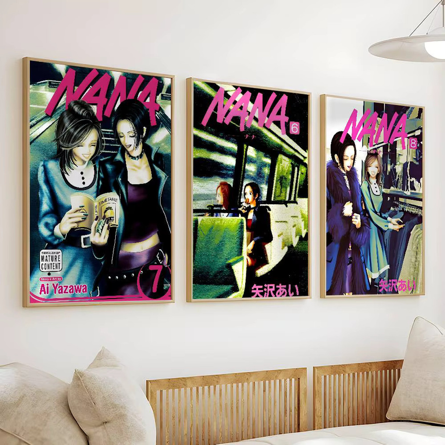 Wasserfester Anime NANA Wandaufkleber als selbstklebendes Poster in Mehrfarben - Bild 4