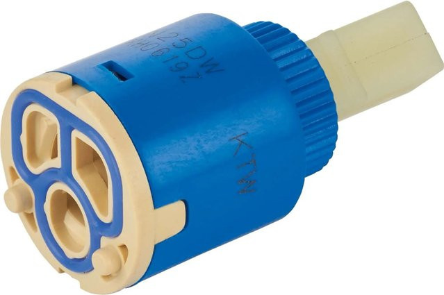 Ersatz-Keramikkartusche Ø 25 mm aus Kunststoff in Blau für baliv Küchenarmatur KI-1010 - Bild 1