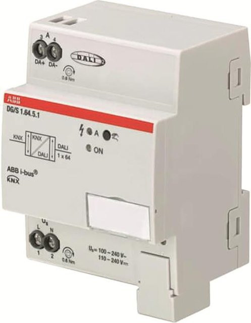 ABB Stotz S&J DALI-Gateway Premium DG/S1.64.5.1, 1fach, Weiß - Bild 1