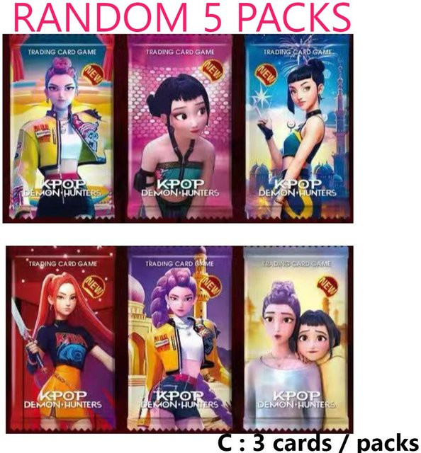 Yiran toy 1 Kpop Dämonenjäger Karten, Englische Version, 5er Set, ab 6 Jahren - Bild 1