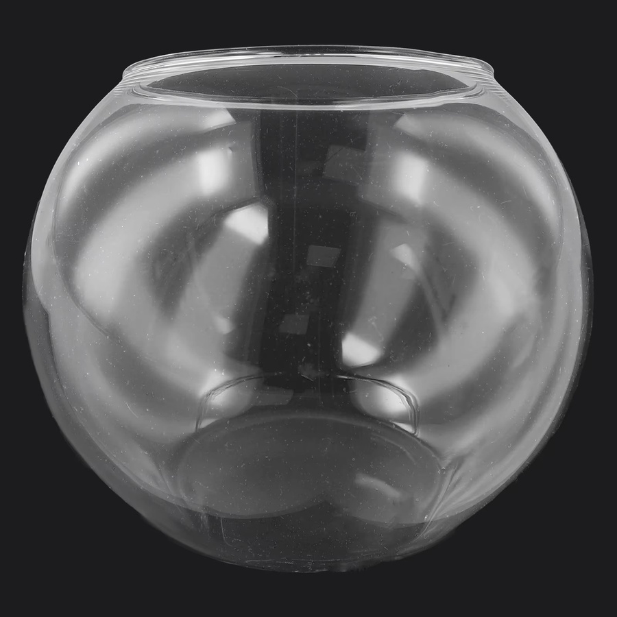 VIBRATITE Glas Vase für Micro Landschaft und Sukkulenten Terrarium, Transparent, Rund - Bild 2