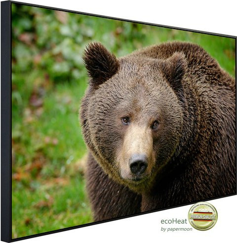 papermoon Infrarotheizung EcoHeat Braunbär mit Matt-Effekt in Bunt, App-Steuerung und Überhitzungsschutz - Bild 1