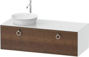 Duravit Waschtischunterschrank White Tulip in Weiß glänzend B: 130 cm, T: 55 cm, H: 40,8 cm - Bild 1