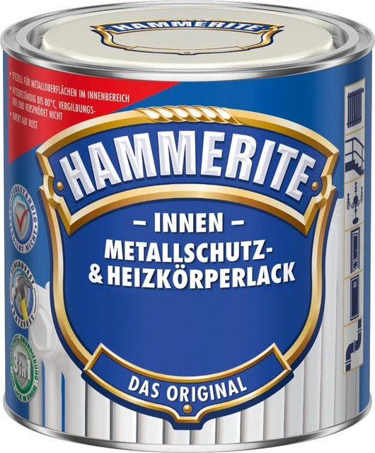 Hammerite Metallschutz- und Heizkörperlack Weiß glänzend 500 ml - Bild 1