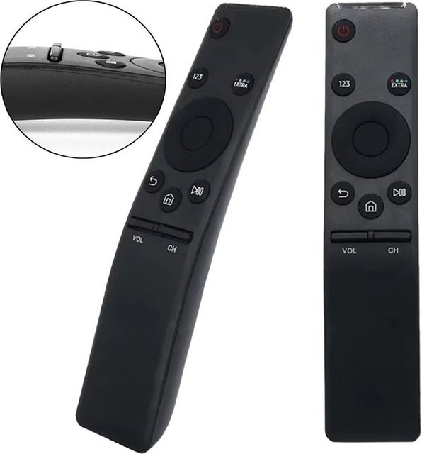 Universelle Ersatz-Smart-TV-Fernbedienung für Samsung in Schwarz, kompatibel mit Un40Ku6290, Un40Ku6290F, Un43Ku7000D, Un49Ku7000, Un55Ku6290F und BN59-01259E - Bild 1